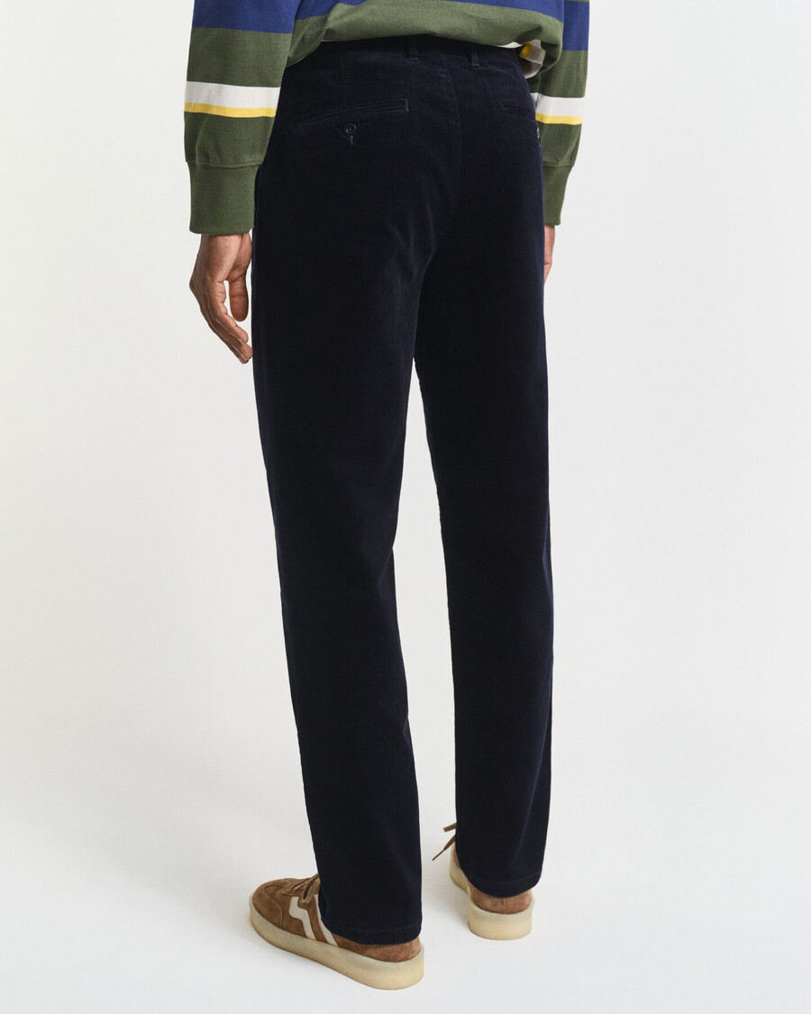 regular fit corduroy chinos - evening blue