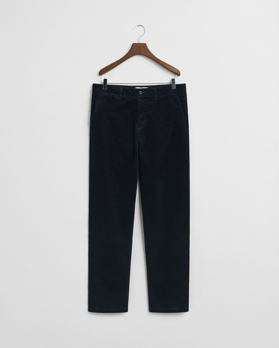 regular fit corduroy chinos - evening blue