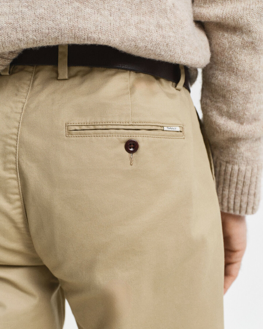 regular fit chinos - dark khaki