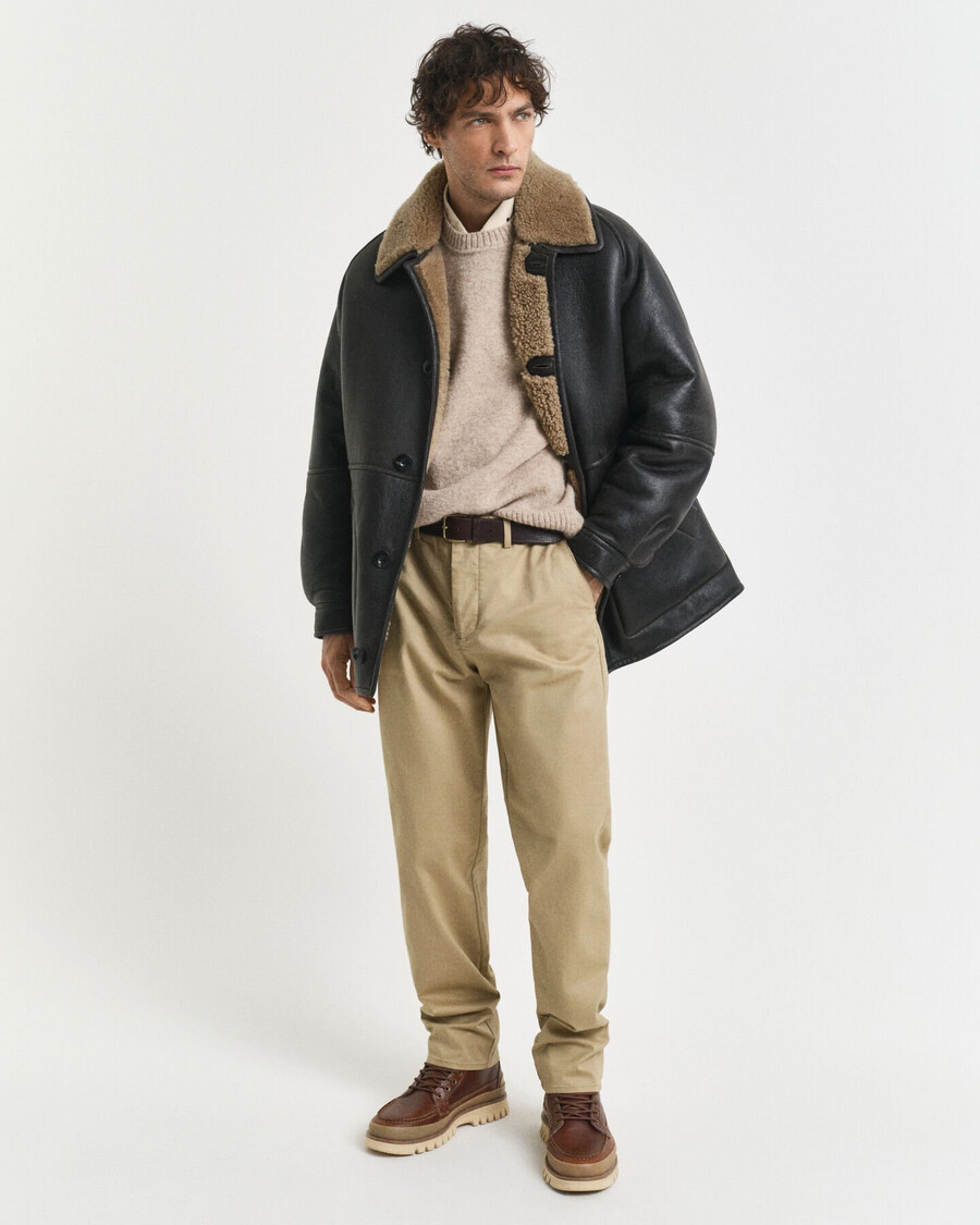 regular fit chinos - dark khaki