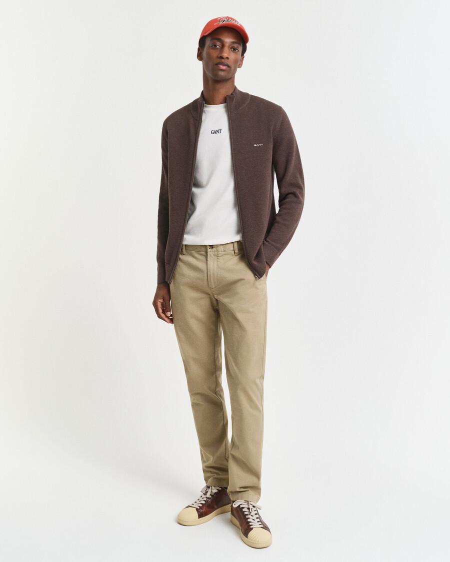 slim fit super comfort chinos - dark khaki