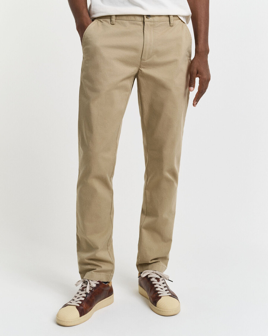 slim fit super comfort chinos - dark khaki