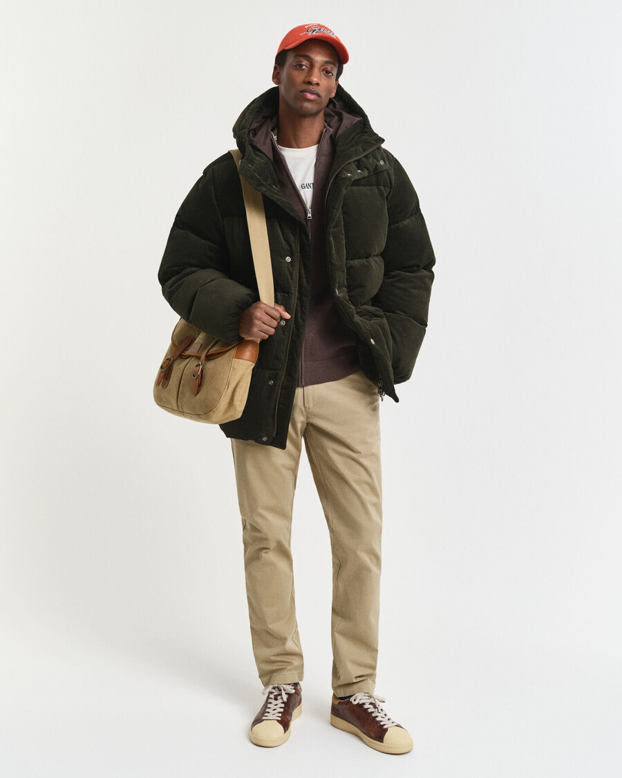 slim fit super comfort chinos - dark khaki