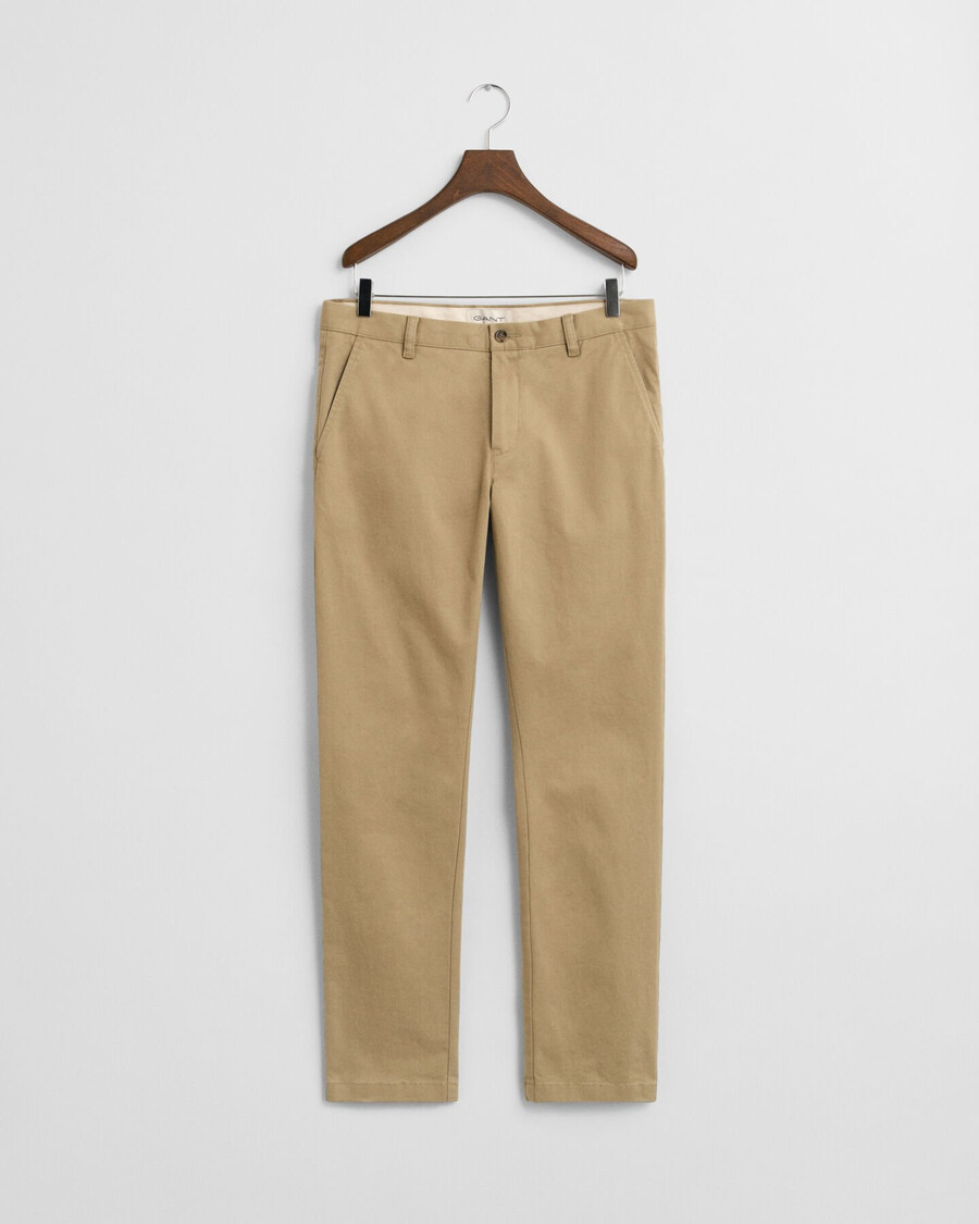 slim fit super comfort chinos - dark khaki