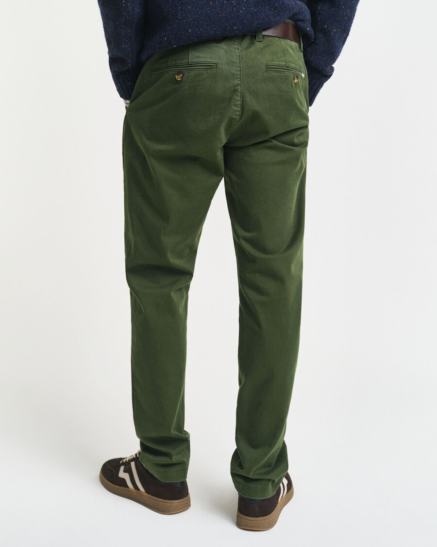 slim fit super comfort chinos - country green