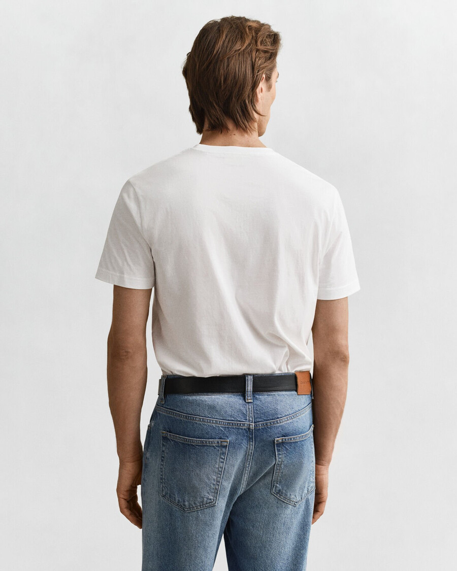 regular fit shield tshirt - white