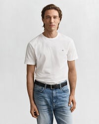 regular fit shield tshirt - white