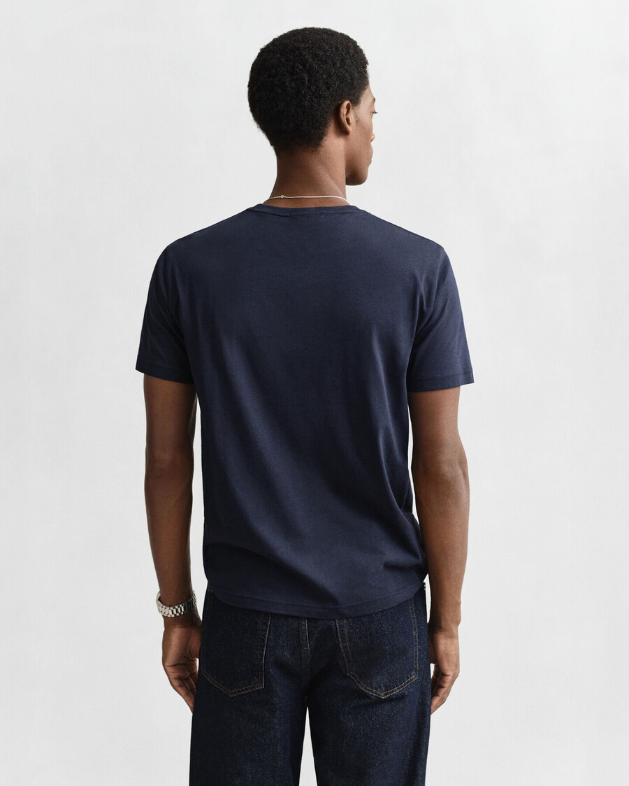 regular fit shield tshirt - evening blue