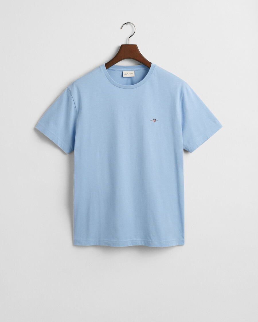 regular fit shield tshirt - capri blue