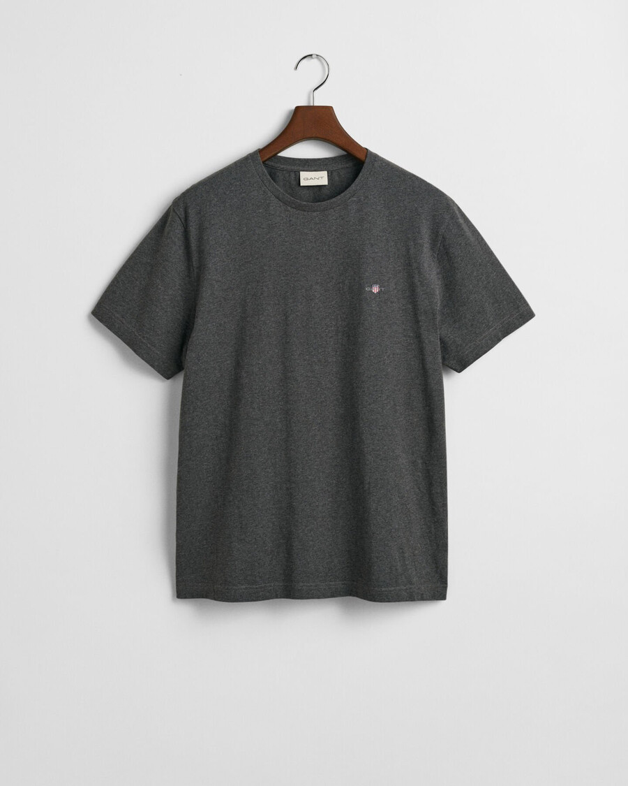 regular fit shield tshirt - antracit melange