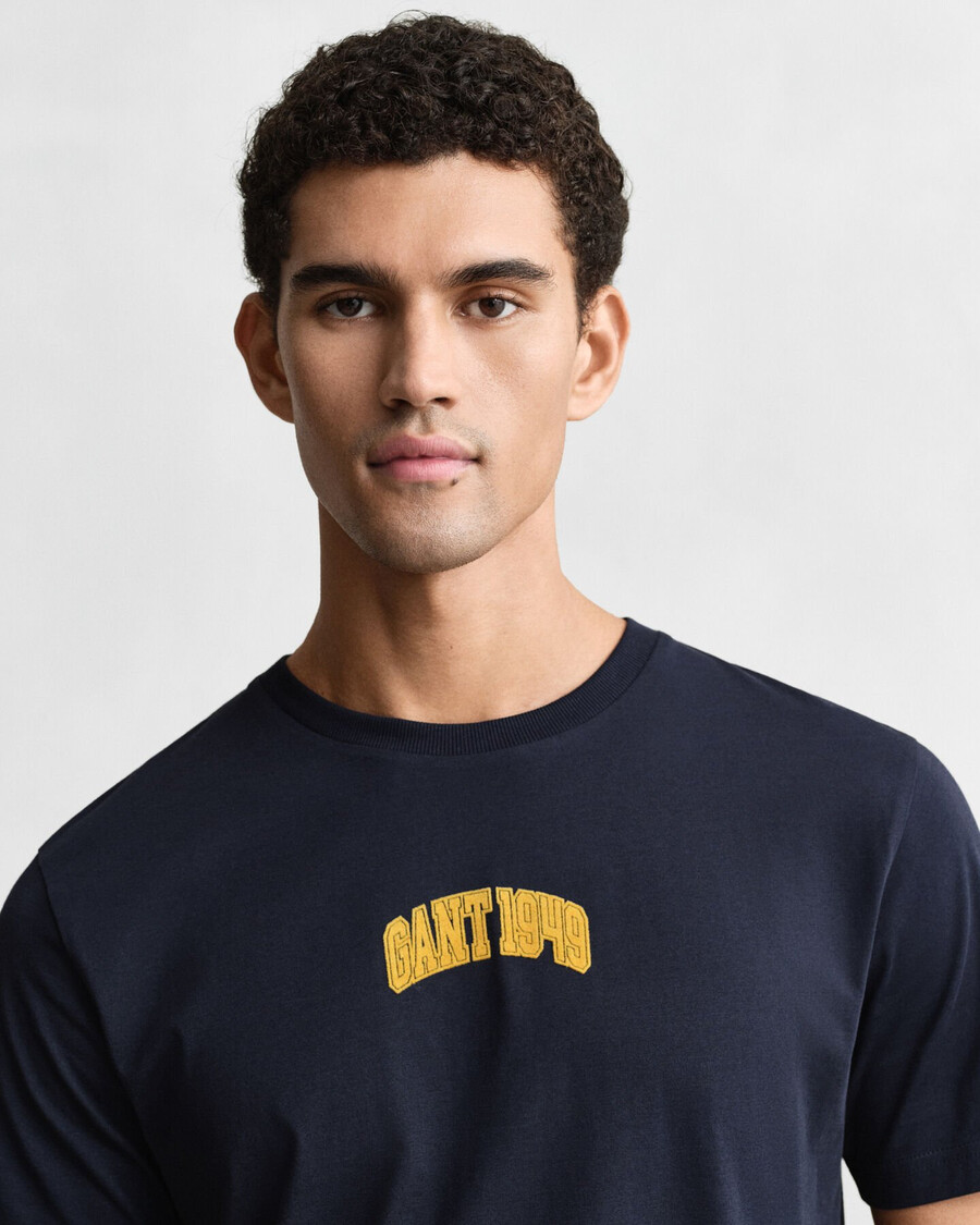 1949 graphic tshirt - evening blue