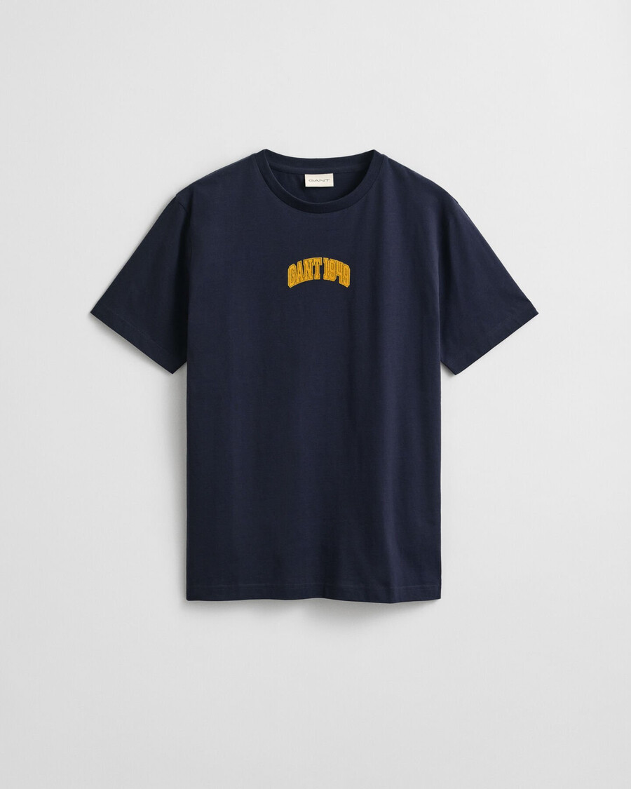 1949 graphic tshirt - evening blue