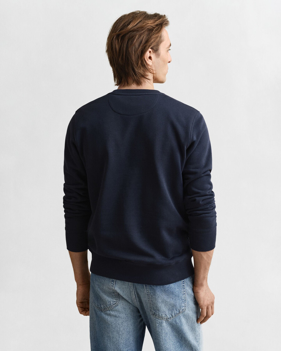 shield crew neck sweatshirt - evening blue