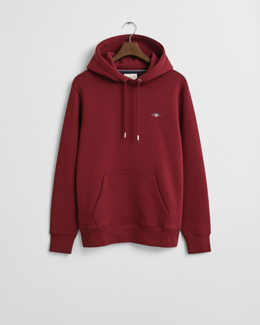 shield hoodie - plumped red