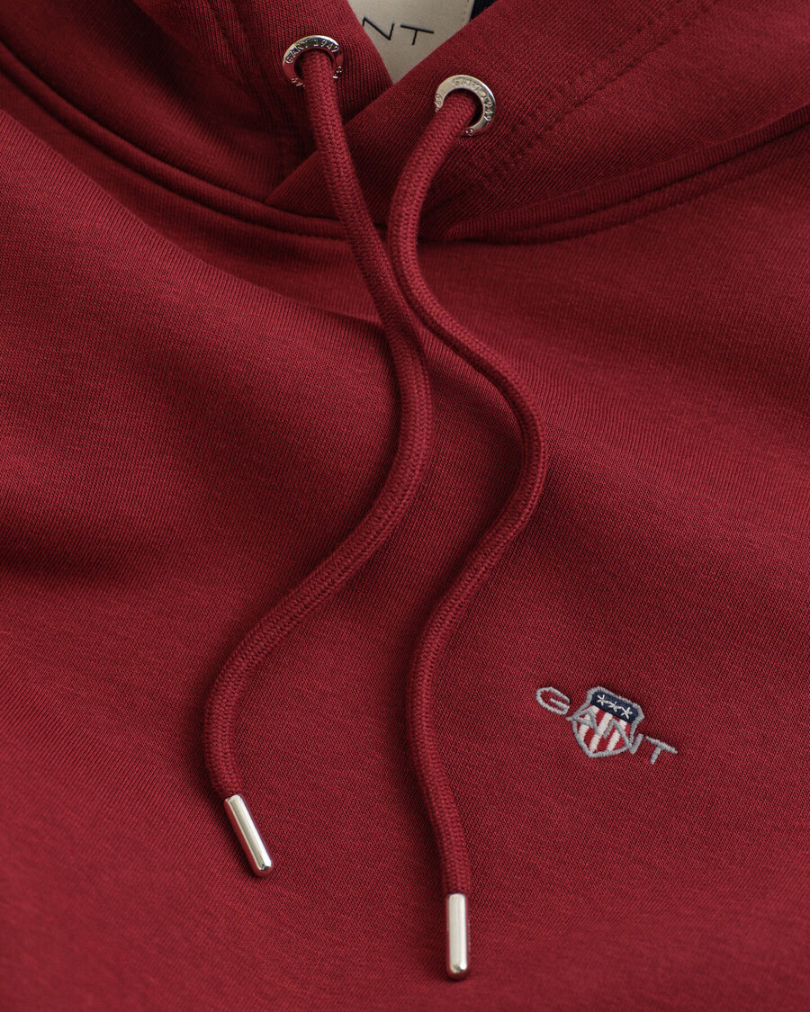 shield hoodie - plumped red