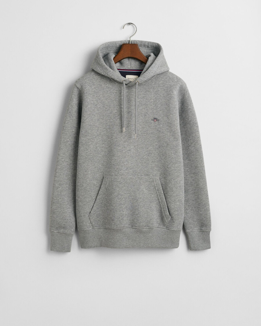 shield hoodie - grey melange