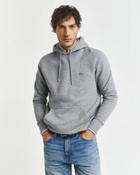 shield hoodie - grey melange
