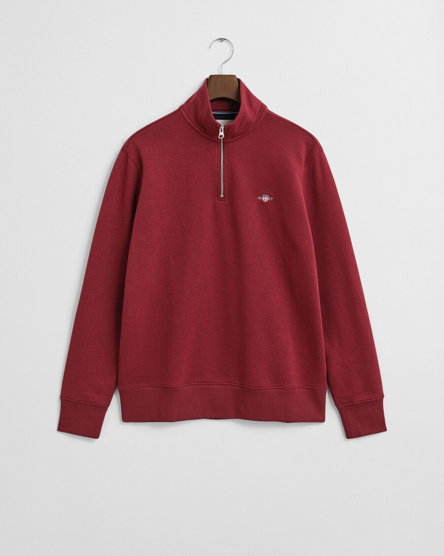 shield halfzip sweatshirt - plumped red