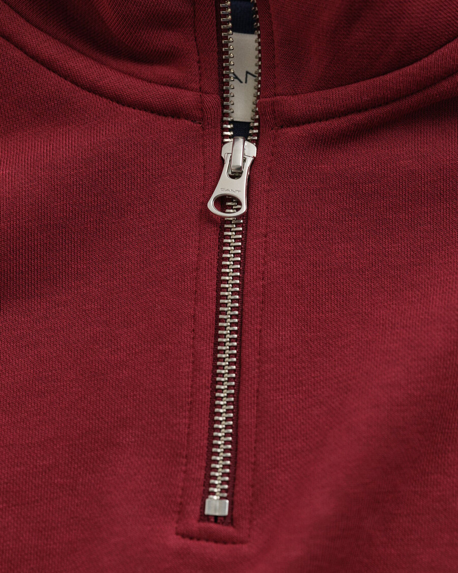 shield halfzip sweatshirt - plumped red