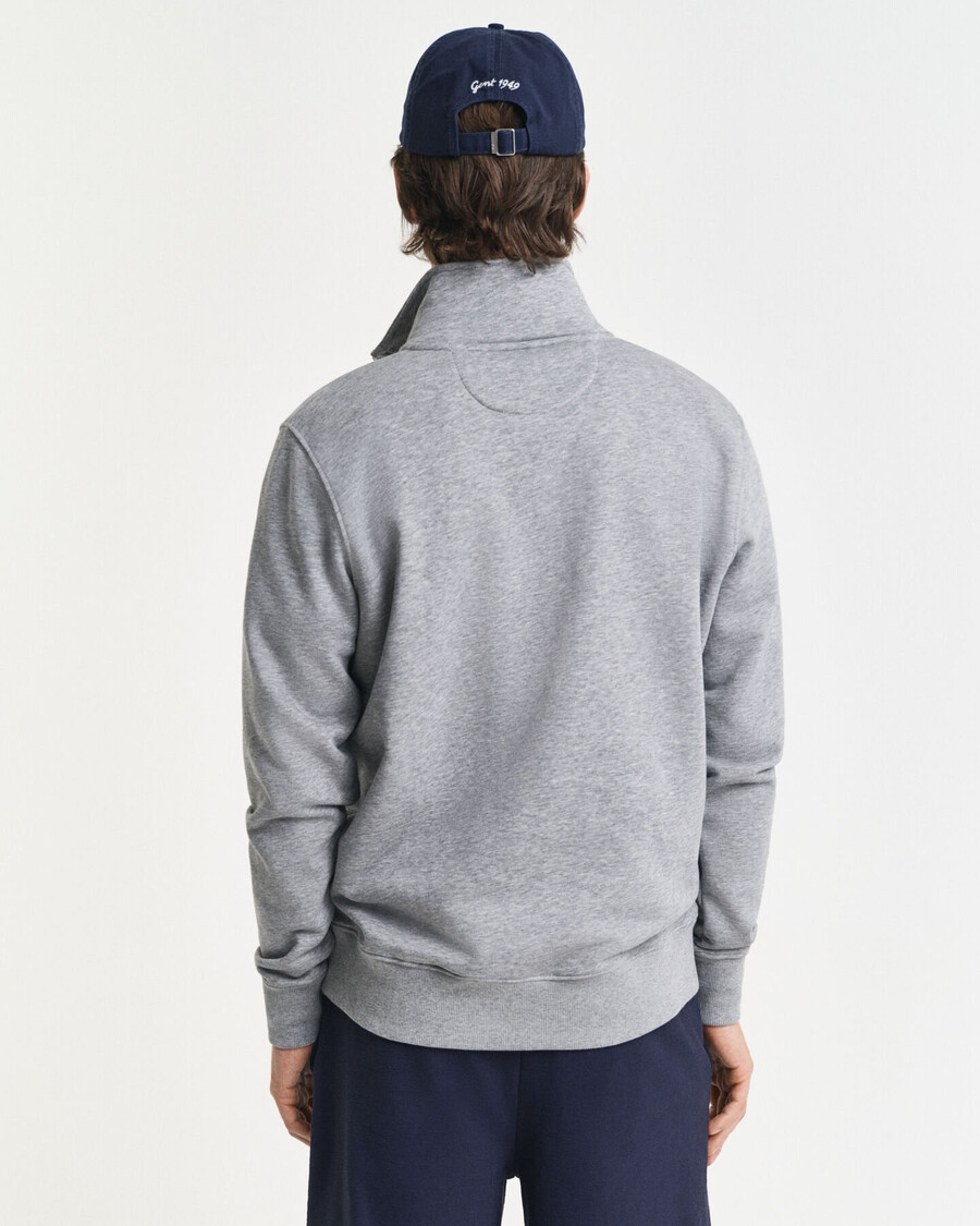 shield halfzip sweatshirt - grey melange