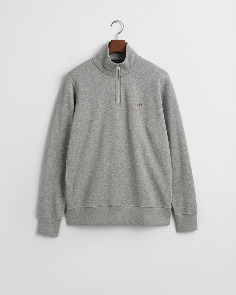shield halfzip sweatshirt - grey melange