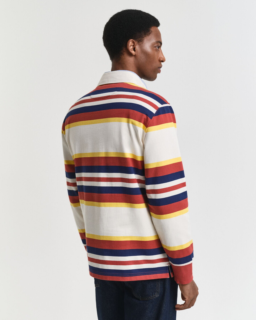 striped heavy rugger - modern rust