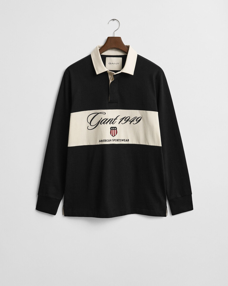 blocked heavy rugger - black