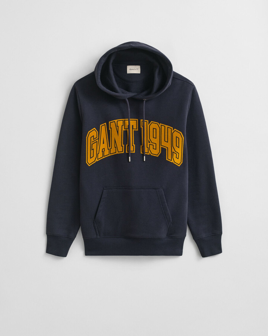 graphic hoodie - evening blue