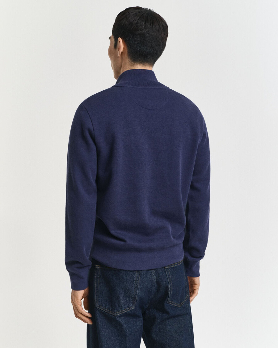 sacker rib halfzip sweatshirt - persian blue