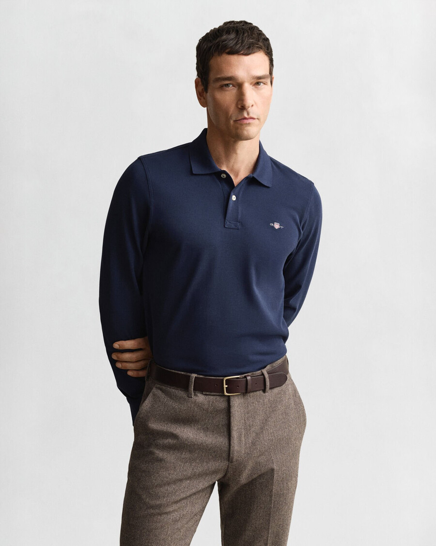 shield piqué rugger - evening blue
