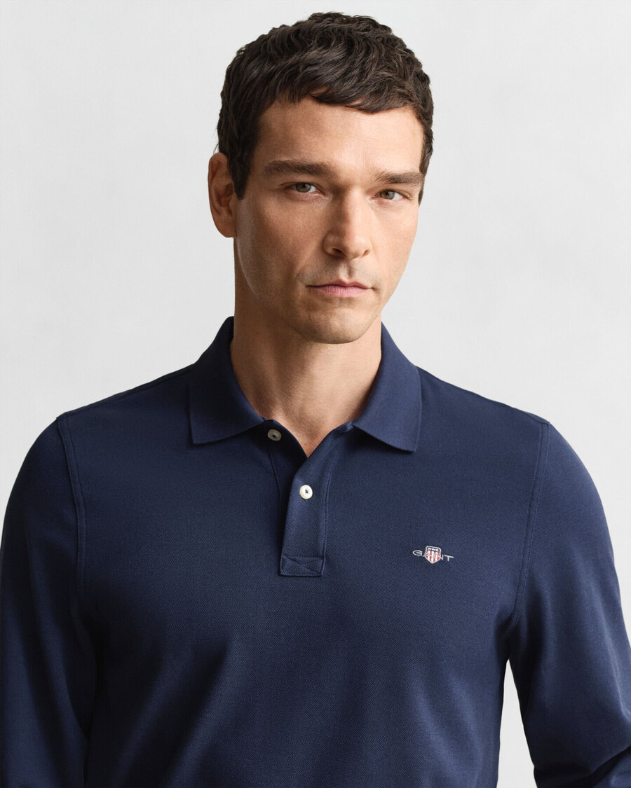 shield piqué rugger - evening blue