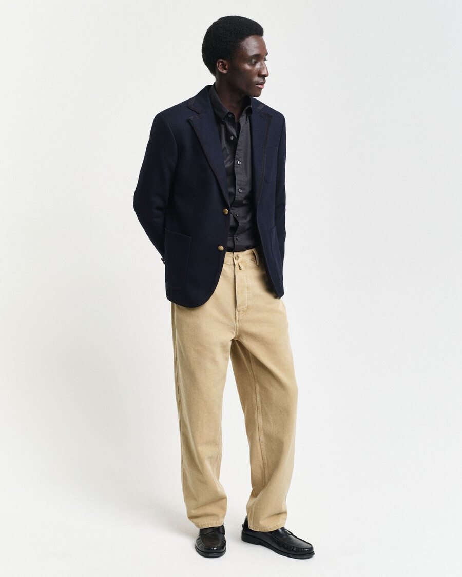 slim fit classic poplin shirt - black