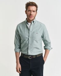 regular fit classic oxford shirt - forest green