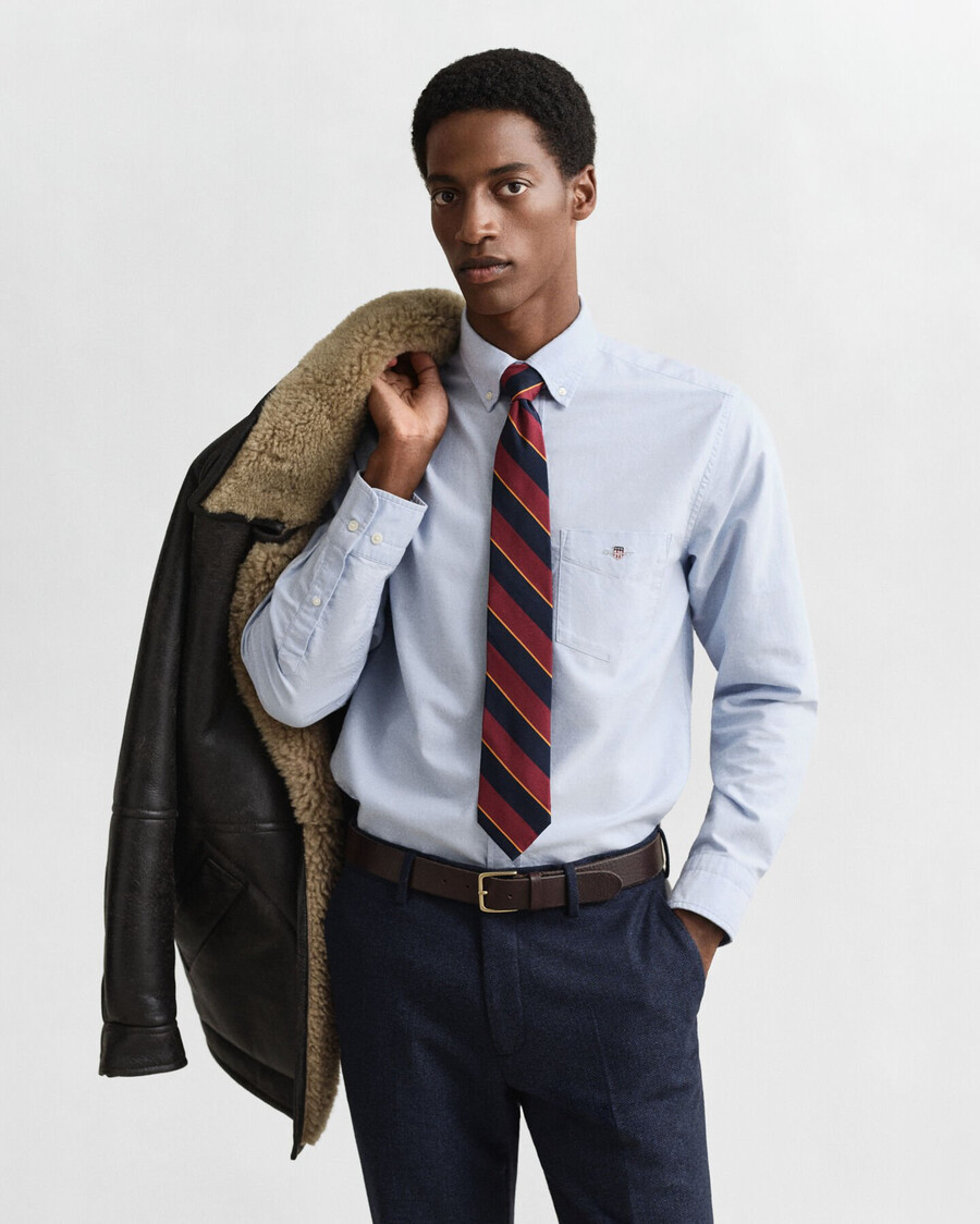 regular fit classic oxford shirt - light blue