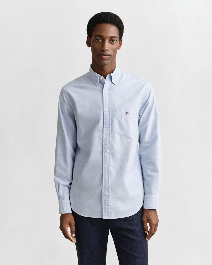 regular fit classic oxford shirt - light blue