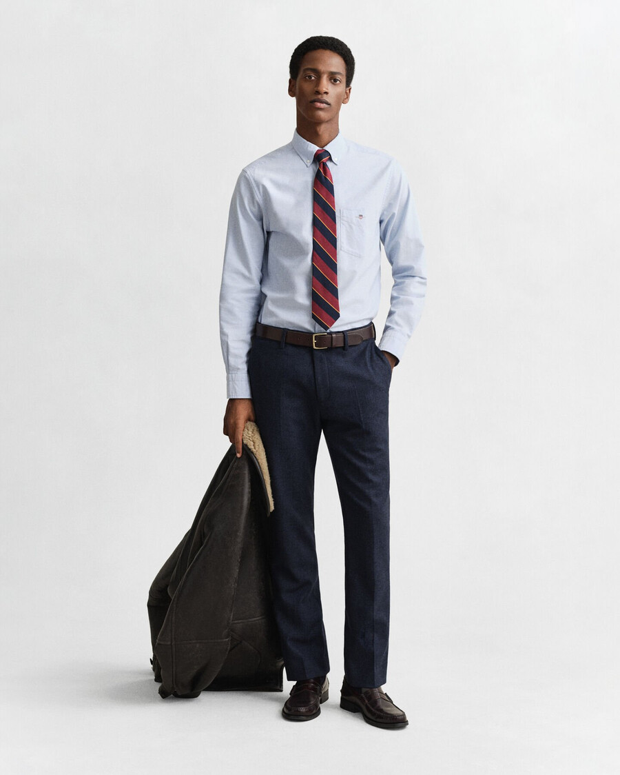 regular fit classic oxford shirt - light blue