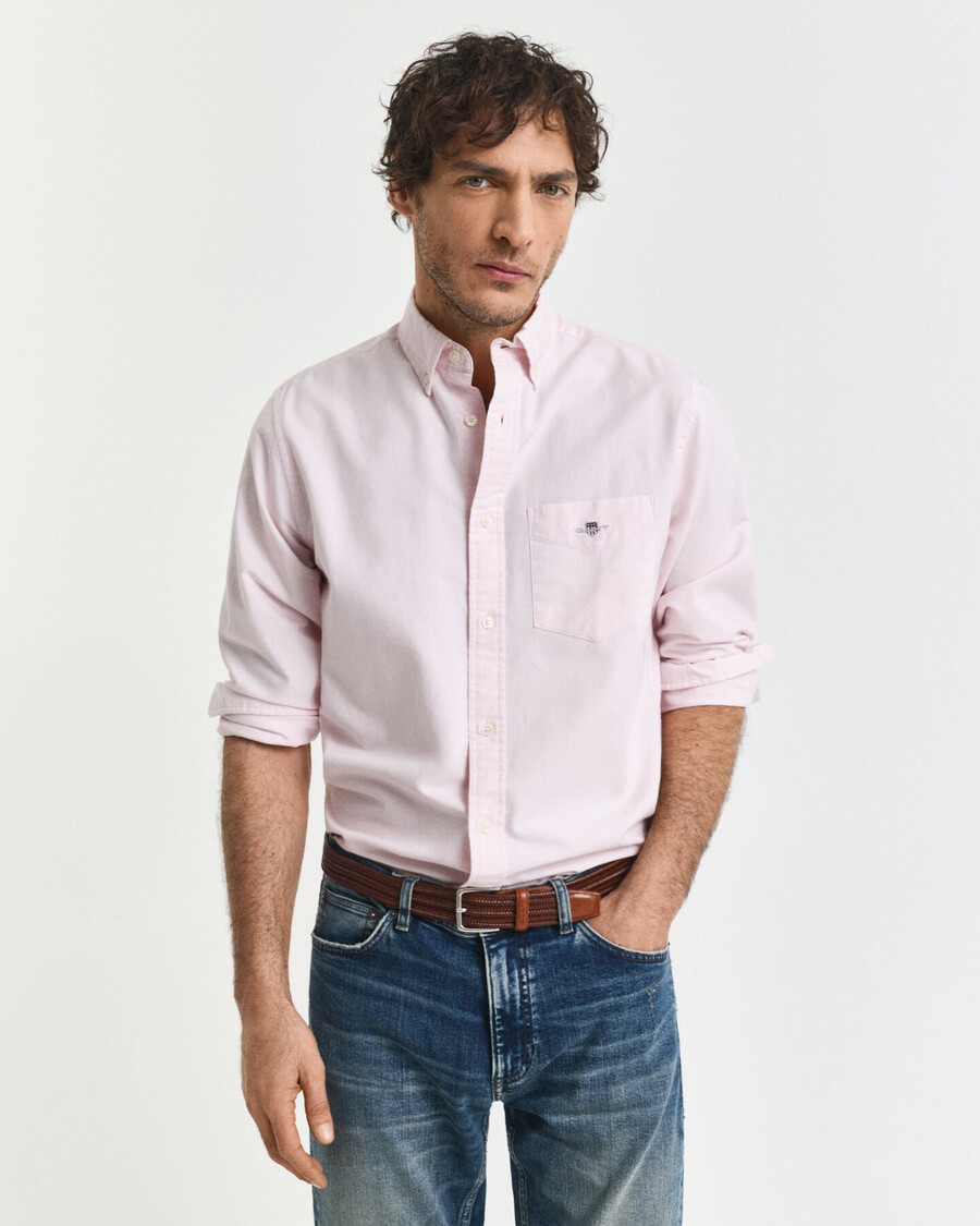regular fit classic oxford shirt - light pink