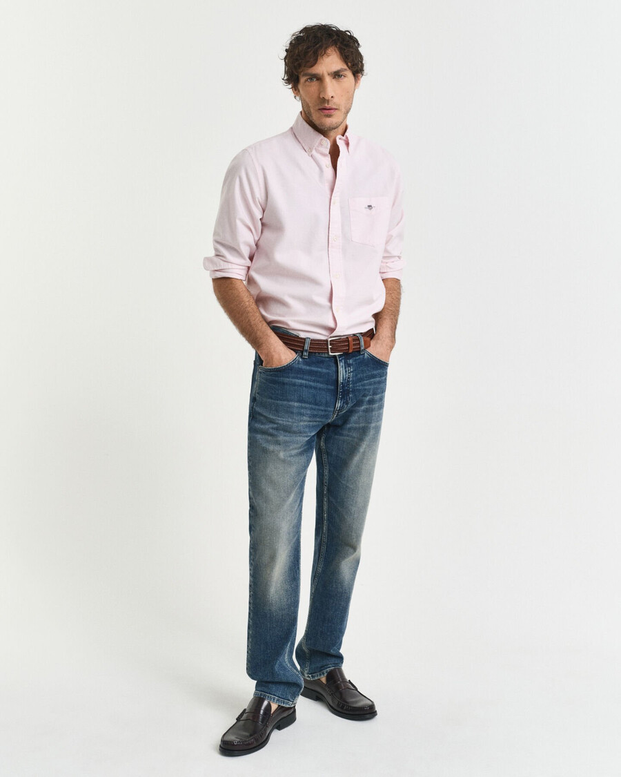 regular fit classic oxford shirt - light pink