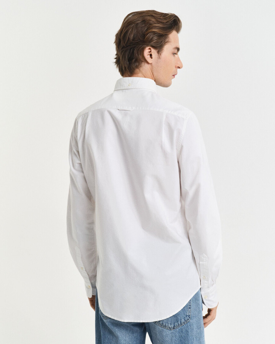 slim fit classic oxford shirt - white