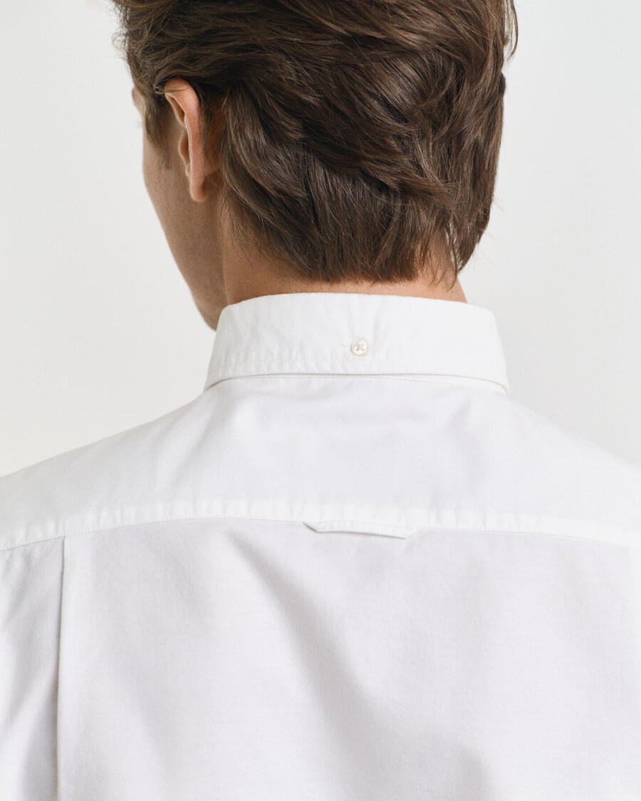 slim fit classic oxford shirt - white