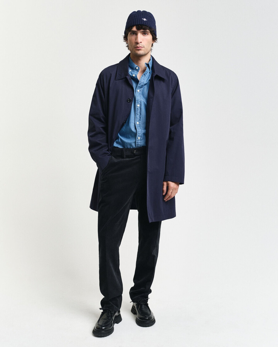 slim fit indigo shirt - semi light blue