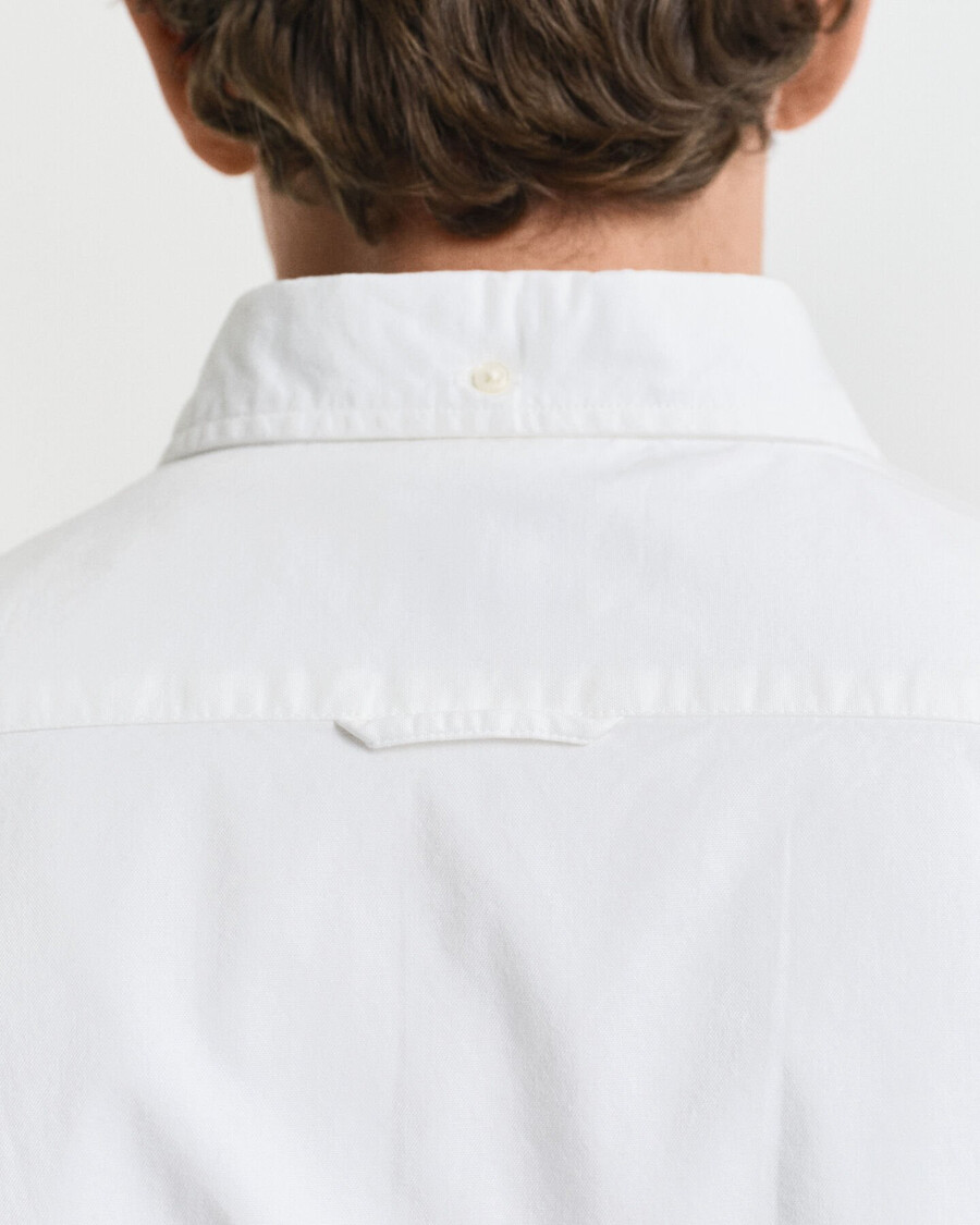 slim fit oxford stretch shirt - white