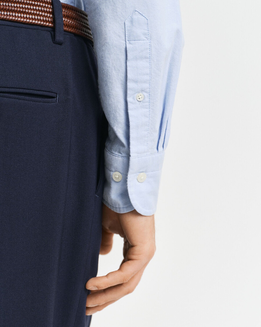 slim fit oxford stretch shirt - light blue