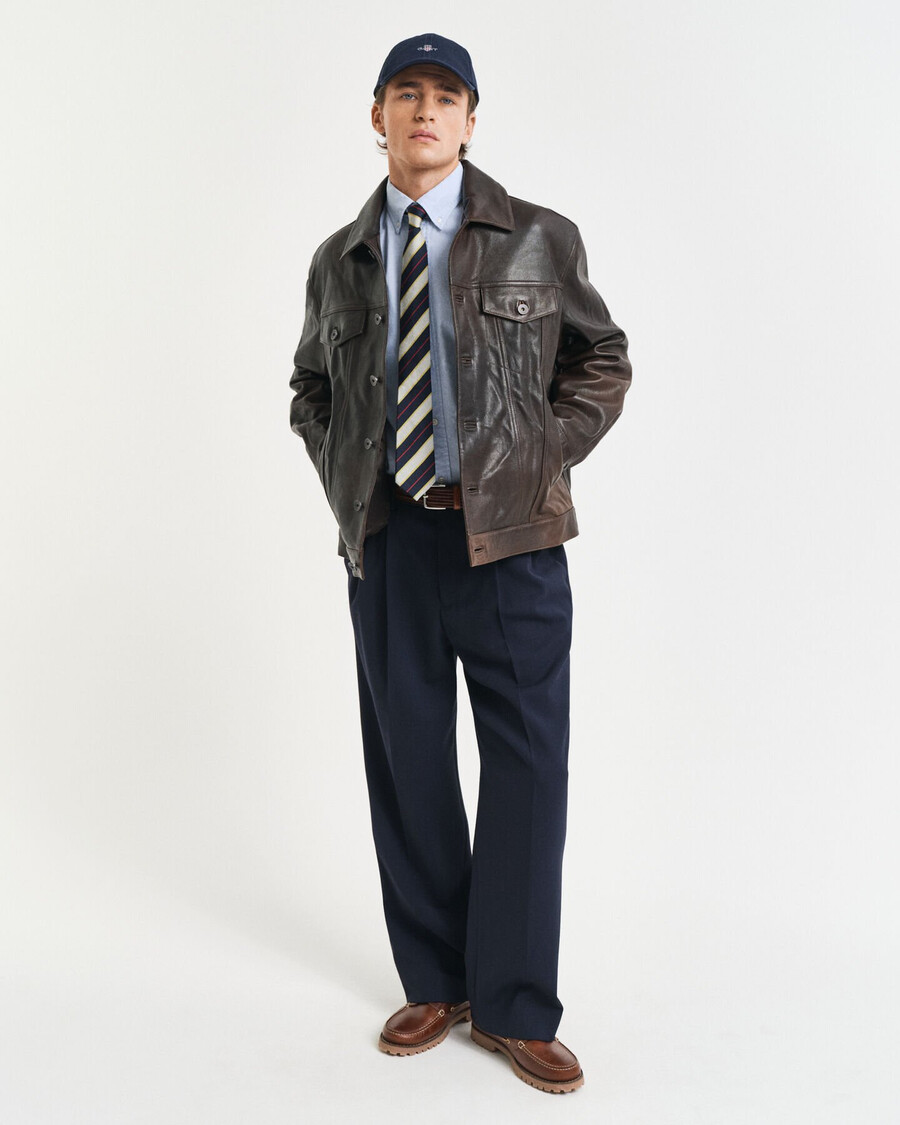 slim fit oxford stretch shirt - light blue