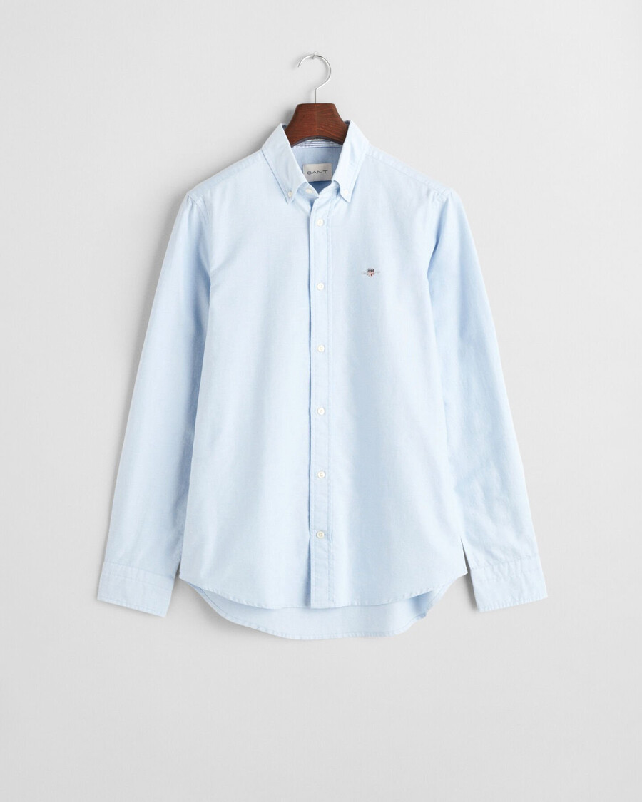 slim fit oxford stretch shirt - light blue