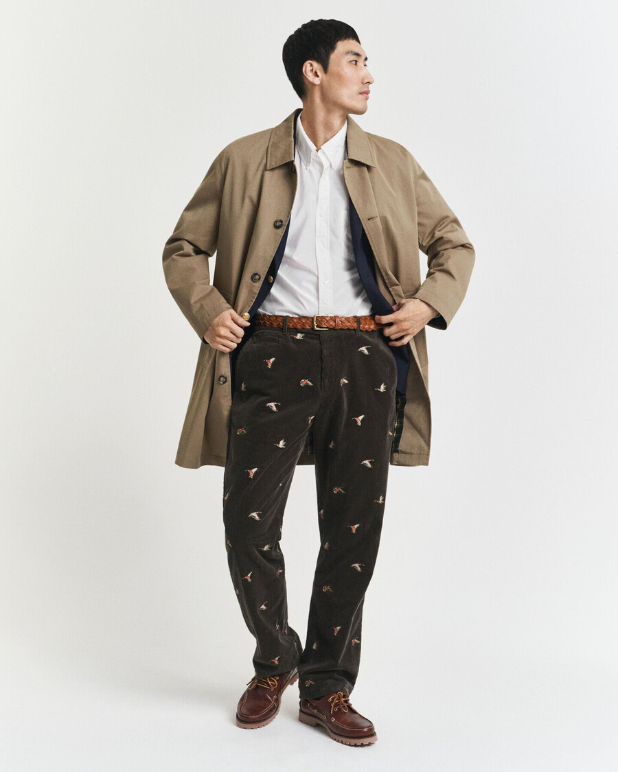 relaxed fit heritage poplin shirt - white