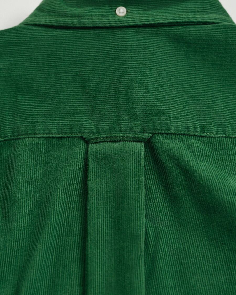 regular fit corduroy shirt - grass green