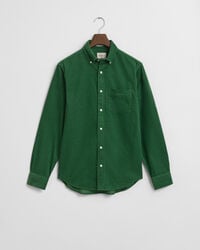 regular fit corduroy shirt - grass green