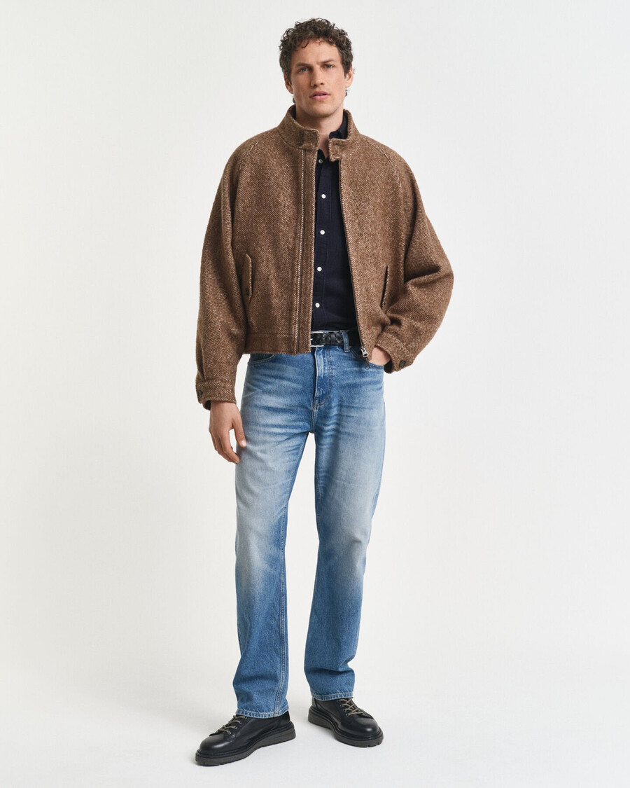 regular fit cotton corduroy shirt - evening blue