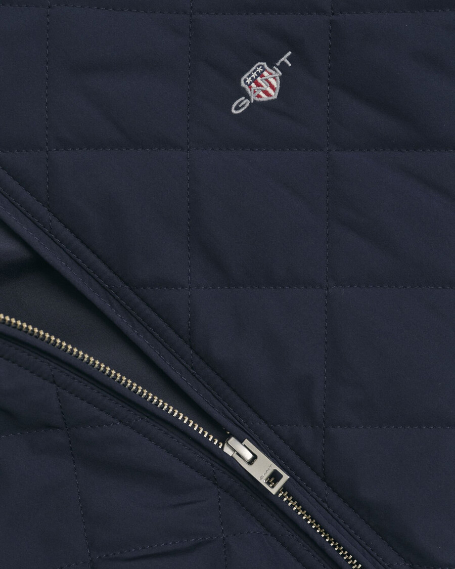 quilted windcheater - evening blue